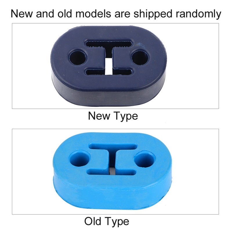 4PCS Universal Blue Silicon Muffler Exhaust Hanger Short Hangers 12mm1/2''
