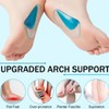 DOKRIN Orthopädische Einlegesohlen,3 Paar Plattfuß-Korrekturpolster, weiche Fußgewölbe-Stützpolster