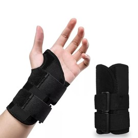 GEMMAHW Wrist Support Brace, Carpal Tunnel Wrist Splint Left Hand, Hand Brace Support for Men Women, Adjustable Wrist Brace for Hand Support (Black)