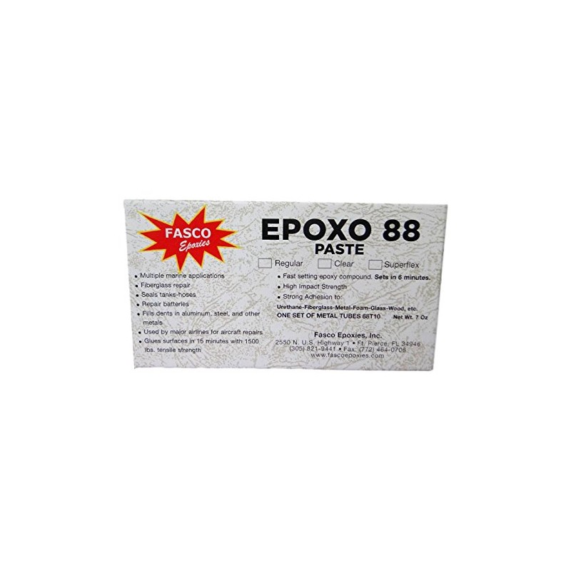 Fasco Epoxo-88 | 6min Set Epoxy Paste Clear Adhesive Glue