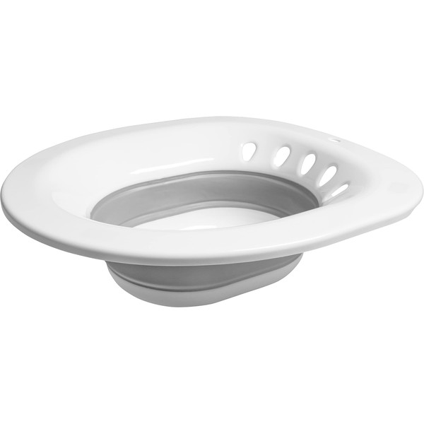 Werkzeyt ZYT763OH Bidet Toilet Insert - Suitable for Standard Toilet Seat Models - Easy-Care Thermoplastic - White / Intimate Care & Hygiene / Foldable Seat Bath / Toilet Seat Accessories / Toilet