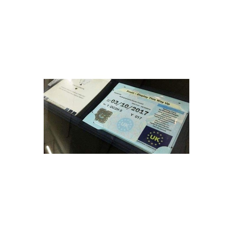 Disabled Badge Holder Cover Wallet Safe Protection Protector Disability Parking
