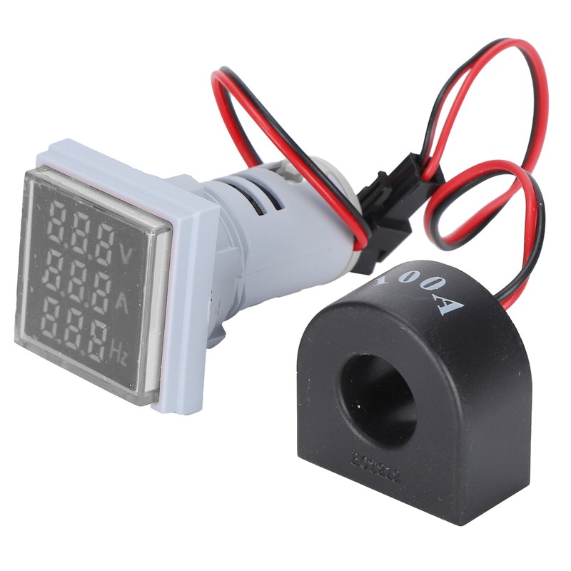Current Signal Indicator Universal 3‑Display Square Lamp Light 60~500V AC