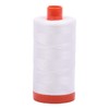 Aurifil Cotton Mako 50wt 1300m 2-Pack: (Natural) White + Red
