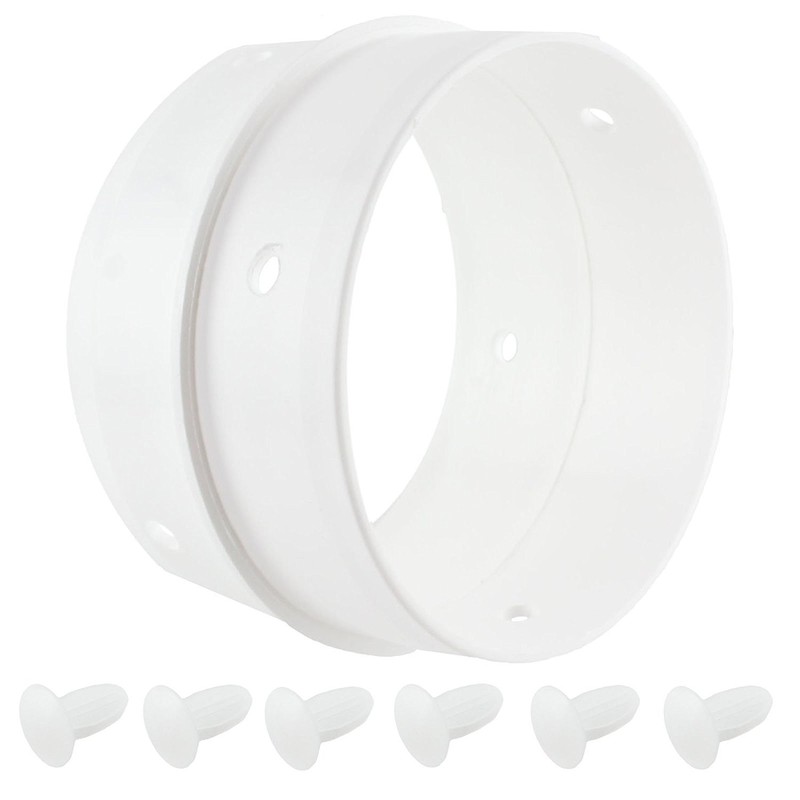 SPARES2GO 4m Vent Hose Connection Ring Screw Clip Kit for