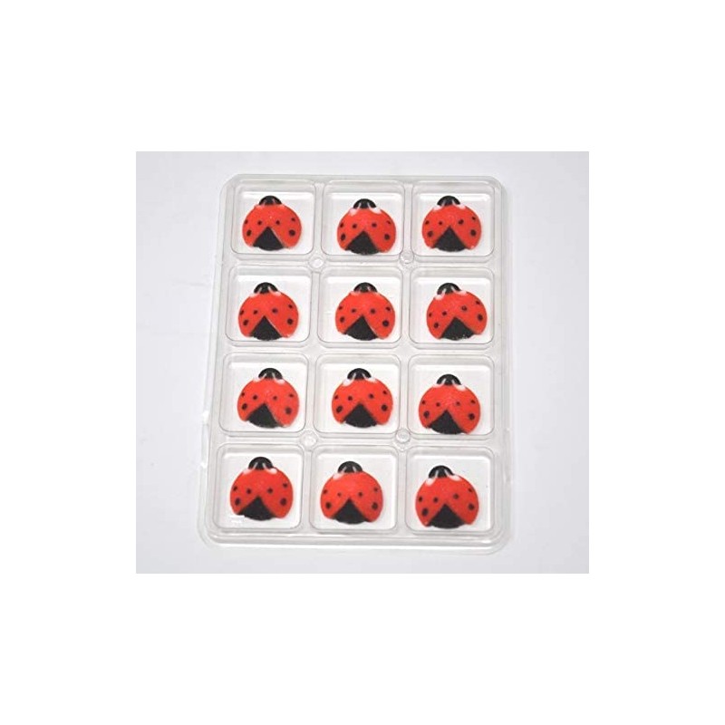 Lucks Ladybug Sugar Decorations Dec-on for Cupcakes Cakes decorations 24