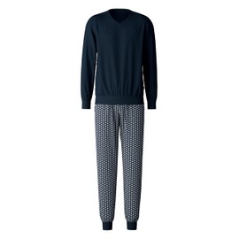 CALIDA Season Special Men's Cuffed Pyjamas, Dark Sapphire