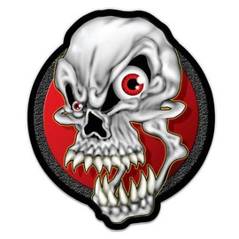 GT Graphics Skull Evil - 8" Vinyl Sticker - for Car Laptop I-Pad - Waterproof Decal