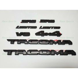 Toyota OEM BLACKOUT OVERLAY OEM EMBLEM BADGE Fit For 2016-2020 TOYOTA TACOMA SR5 LIMITED V6