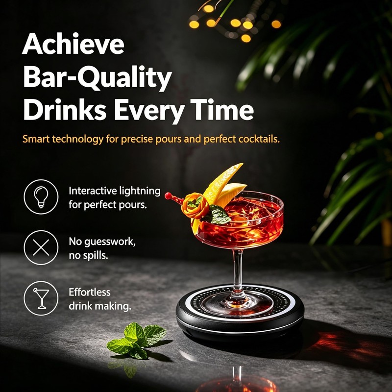Smart Cocktail Maker for Home Bar, Cool Gadget Gift for