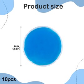 10 Pcs Lip Ice Pack,Gel Ice Packs,Hot and Cold Gel Packs Reusable for Kids Adult Beauty,Teeth,Eye,Headaches, Bruises(Diameter 7CM)