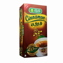 bonballoon 1 Pack Isis Cinnamon Tea Bag Premium Natural Drink Herbal Chai Egyptian Arab Egypt Tea Flower Herbals Herb Spice Herbs No Gmo No Additives Kosher Halal (20 Tea Bags) قرفه ايزيس حلال