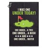 I was One Under Today Funny Printed Golf Towel Gifts