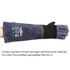 RAPICCA Animal Handling Gloves Bite Proof Reinforced Leather Padding Dog,Cat