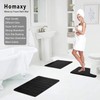 Homaxy Memory Foam Non-Slip Bath Mats, Soft Water-Absorbent Toilet /