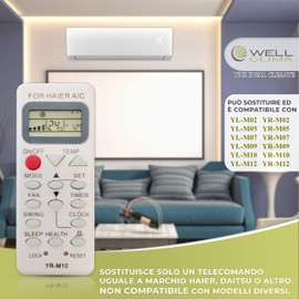 Remote Control for Haier Air Conditioners Inverter YR-M10