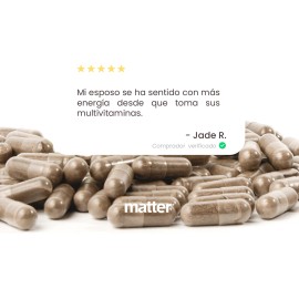 YOU MATTER Diaria Men - Multivitamnico y Multimineral para Hombres con Bitartrato de Colina, Bienestar y Vitalidad Diaria - Bote con 60 Cpsulas       