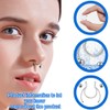 LuLiyLdJ 4 Pack Fake Pierced Nose Ring, Fake Septum Piercing,