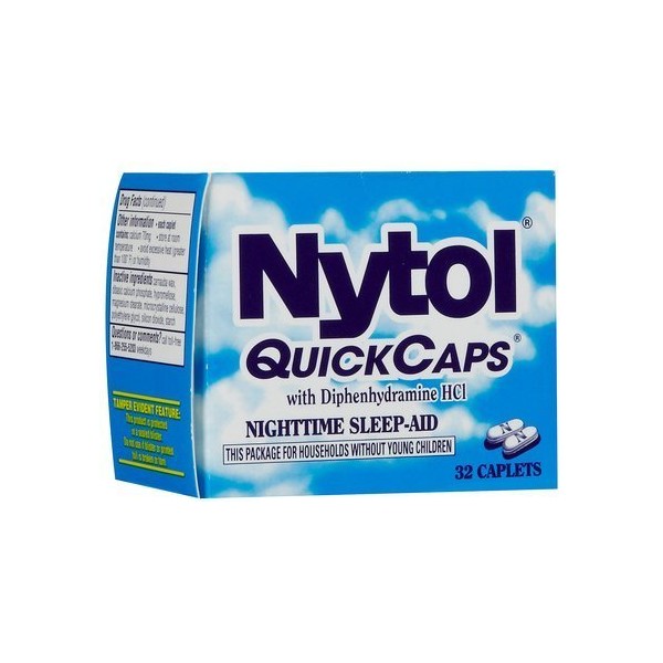 Nytol Sleep Aid Quick Caps-32 ct. (Quantity of 4)