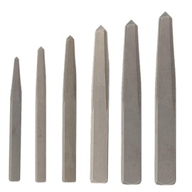 Drill America #1-6 Carbon Steel Straight Flute Steel Screw Extractor Set, DEWEZSF Series