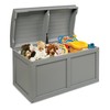 Badger Basket Kid's Hardwood Barrel Top Toy Box Storage Chest