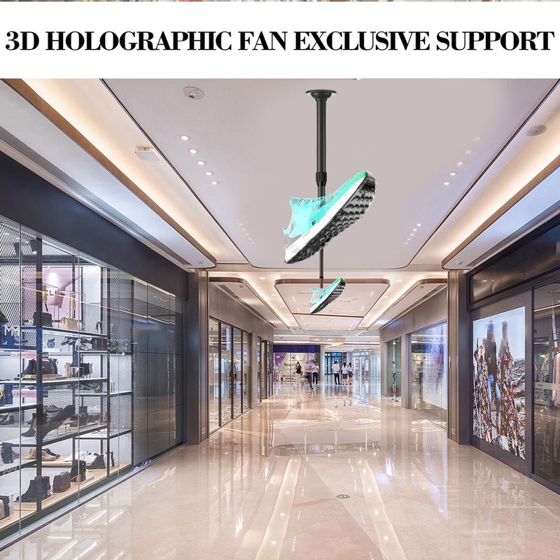 3D Advertising Display Ceiling Bracket, 3D Hologram Fan Stand 15.5