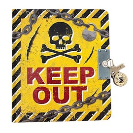 Playhouse Keep Out Lock & Key Lined Page Diary with Invisible Ink Pen for Kids