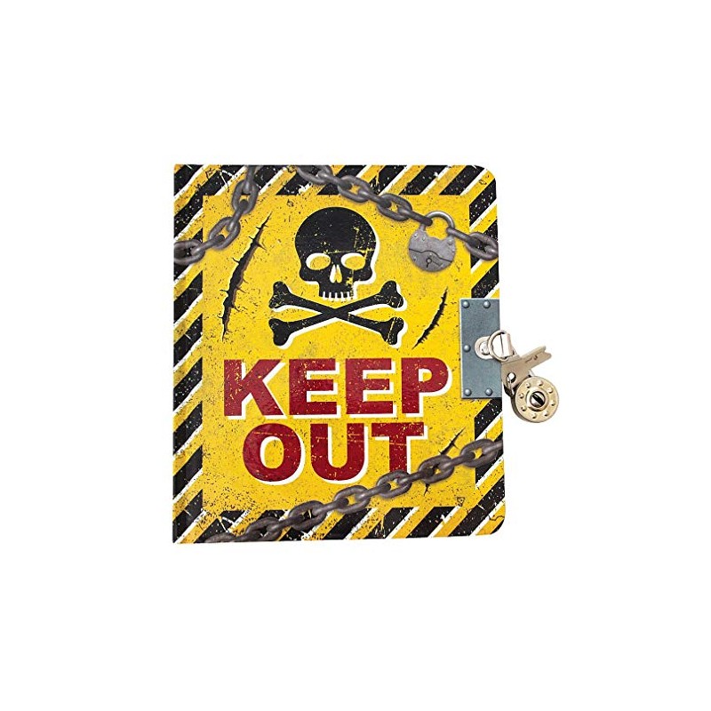 Playhouse Keep Out Lock & Key Lined Page Diary with