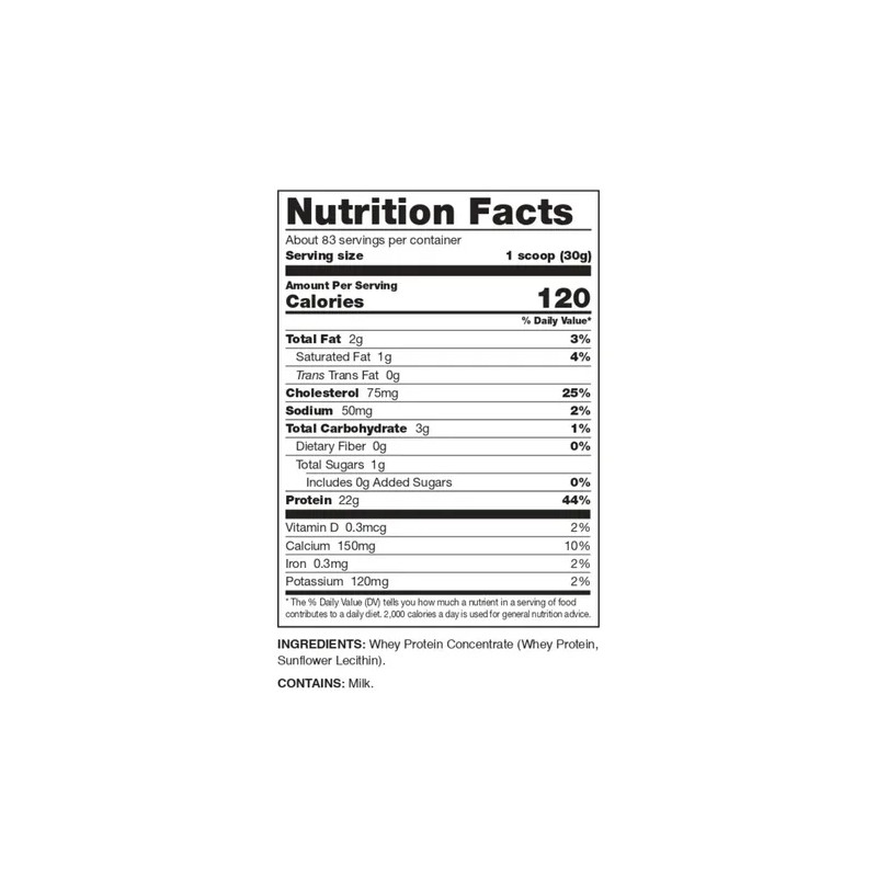 MyProtein Impact Whey Protein 2.49 Kg 69 Ser Sin Sabor
