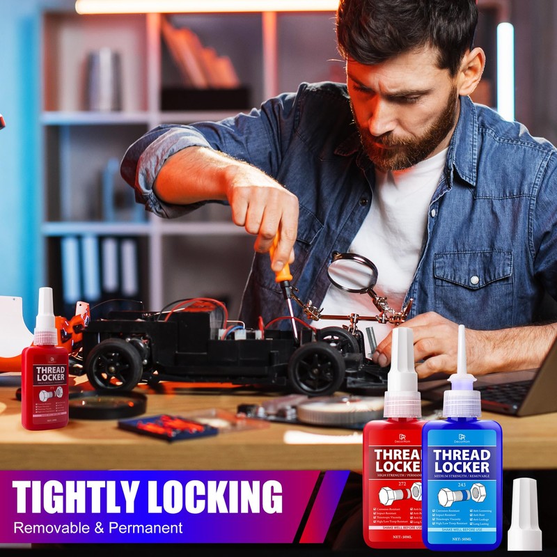 Thread Lock Kit (272 & 243) - 3.38 oz/100ml Medium