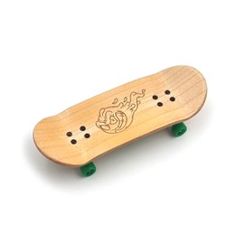 SPITBOARDS 34 mm x 96 mm Pro Fingerboard Set-Up (Complete) | Real Wood Deck | Pro Trucks with Lock Nuts and Pro Bushings | Polyurethane Pro Wheels with Bearings | Slimeball (Wood Version)