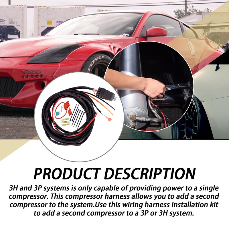 27703 Second Compressor Wiring Harness Compatible with 3P & 3H
