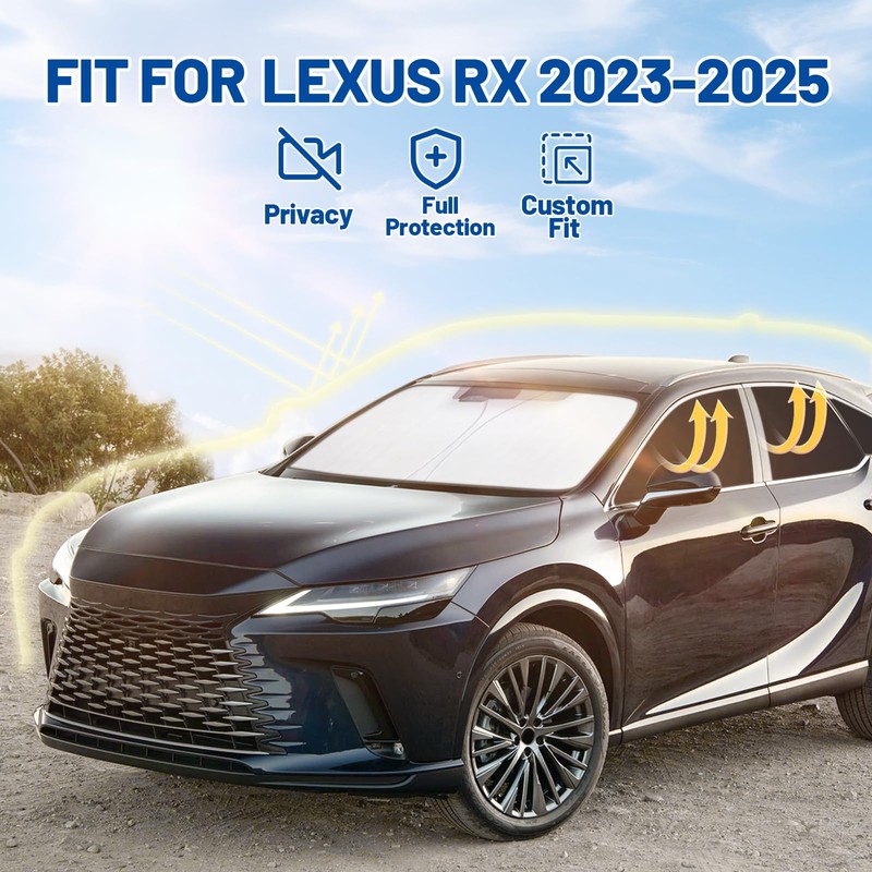 Car Window Shades for Lexus RX 2023-2025 Accessories - Full