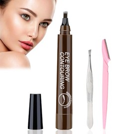 Water and Sweat-Resistant Eyebrow Pencil, Microblading Effect for an Effortless and Natural Look, A Perfect Eyebrow Contour and a Full Look for Any Occasion