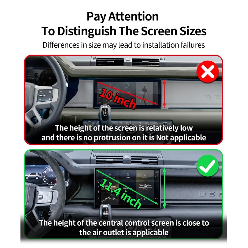 Masergogo Wireless Charging car Phone Holder for Land Rover Defender