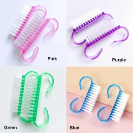 Cepillo De Limpieza De Uñas, 20 Cepillo De Uñas Cepillo De Limpieza De Uñas Cepillo De Nubuck Limpiador Cepillos De Manicura Para Uñas Cepillo De Pedicura Herramientas con Mango de Agarre