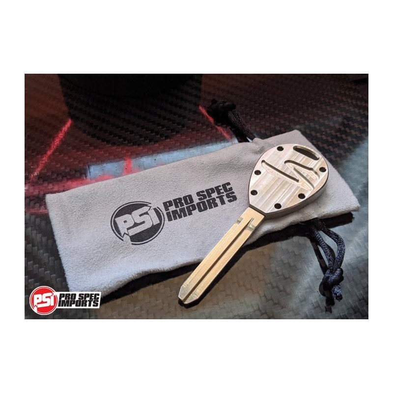 PRO SPEC IMPORTS - 'Machine Finish' Billet Titanium Key for
