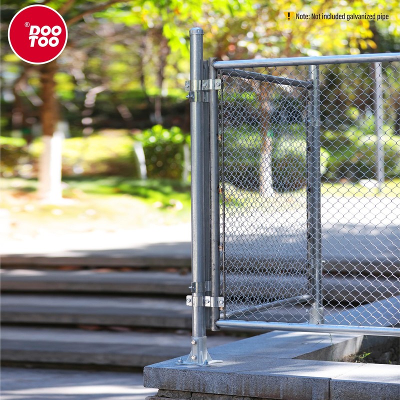 DooToo Chain Link Fence Post Flange - 2" Heavy Duty