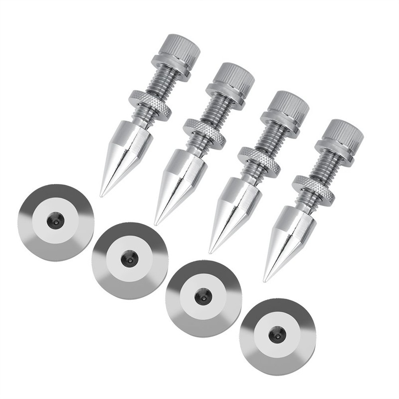 Speaker Spike Set, 4 Pack HiFi Shockproof Speaker Spike with