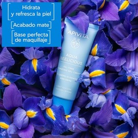 Apivita Aqua Beelicious crema-gel hidratante oil free 40 ml – con extracto de flores, miel y aloe – hidratación ligera y acabado mate