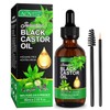 ALIVER Jamaican Black Castor Oil, Body Massage Castor Oil, 100% Pure Cold Pressed Organic Black Castor Oil for Body Hair Skin, Essential Oil, Massage Oil, Hair Nourishing Oil 60ml