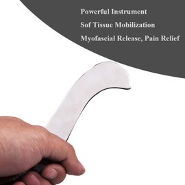 FeelFree Sport FSA/HSA Stainless Steel Guasha Scraping Massage Tool-Muscle Scraper Tool for Soft Tissue, Physical Therapy for Back, Legs, Arms, Neck, Shoulder (A)