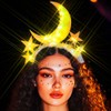 Evlry LED Moon Headband, Luminous Star Headband, Sparkling Glowing Party