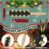 2 Pcs Christmas Hand Jingle Bells Wooden Handhold Sleigh Bells