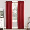 Sun Zero 51741 Easton Blackout Energy Efficient Rod Pocket Curtain Panel, 40" x 63", Red