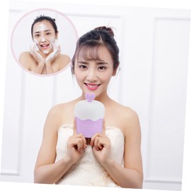 FOMIYES 2 Pcs Bubble Machine Whip Bubble Maker Whip Maker Face Facial Cleaning Tool Facial Cleaning Bubble Device Facial Cleansing Tool Household Cup Pp Purple Major Travel