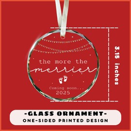 Baokcotei Expecting Baby Ornament 2025 - Pregnancy Announcement for Husband, Grandparents, Family, Aunt - Gifts for Expecting Parents, Expecting Parents to Be Unique Gifts 2025