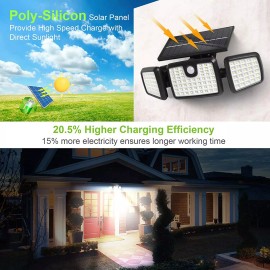 Dimunt Solar Lights Outdoor,176 LED Wireless Led Solar Motion Sensor Lights Outdoor