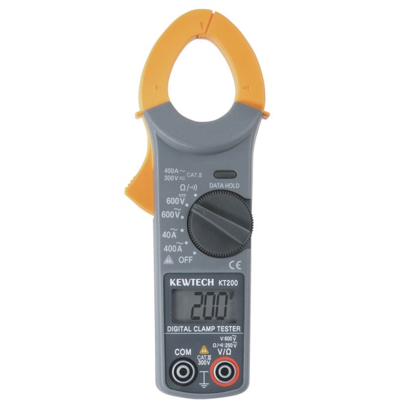 Kewtech KT200 Digital AC Clamp Meter 400A Measures Voltage Tester,