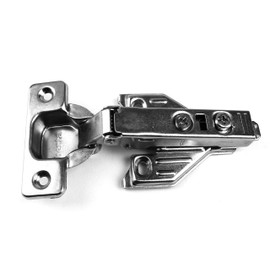 Berta (50 Pieces) Full Overlay Face Frame Soft Closing European Hinges, 110 Degree 2 Way Adjustable Clip On Concealed Kitchen Cabinet Door Hinges with Screws